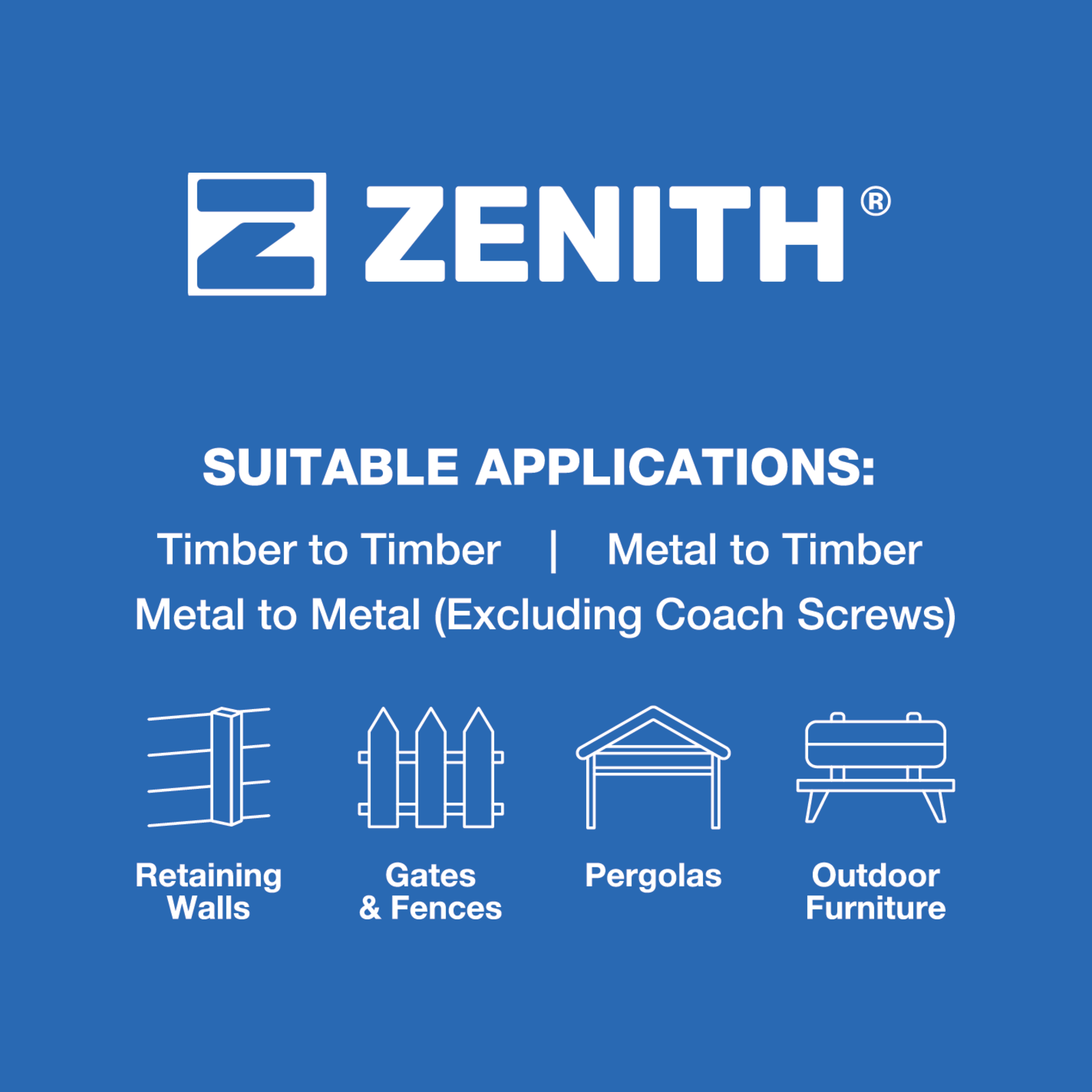Zenith M10 x 75mm Hot Dipped Galvanised Cup Head Bolt and Nut - 4.6 Grade Steel, Each