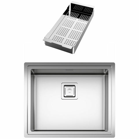 Artinox Frame 50 Single Bowl Sink - Top Mount, Cover and Small Strainer Included - FRACC5040