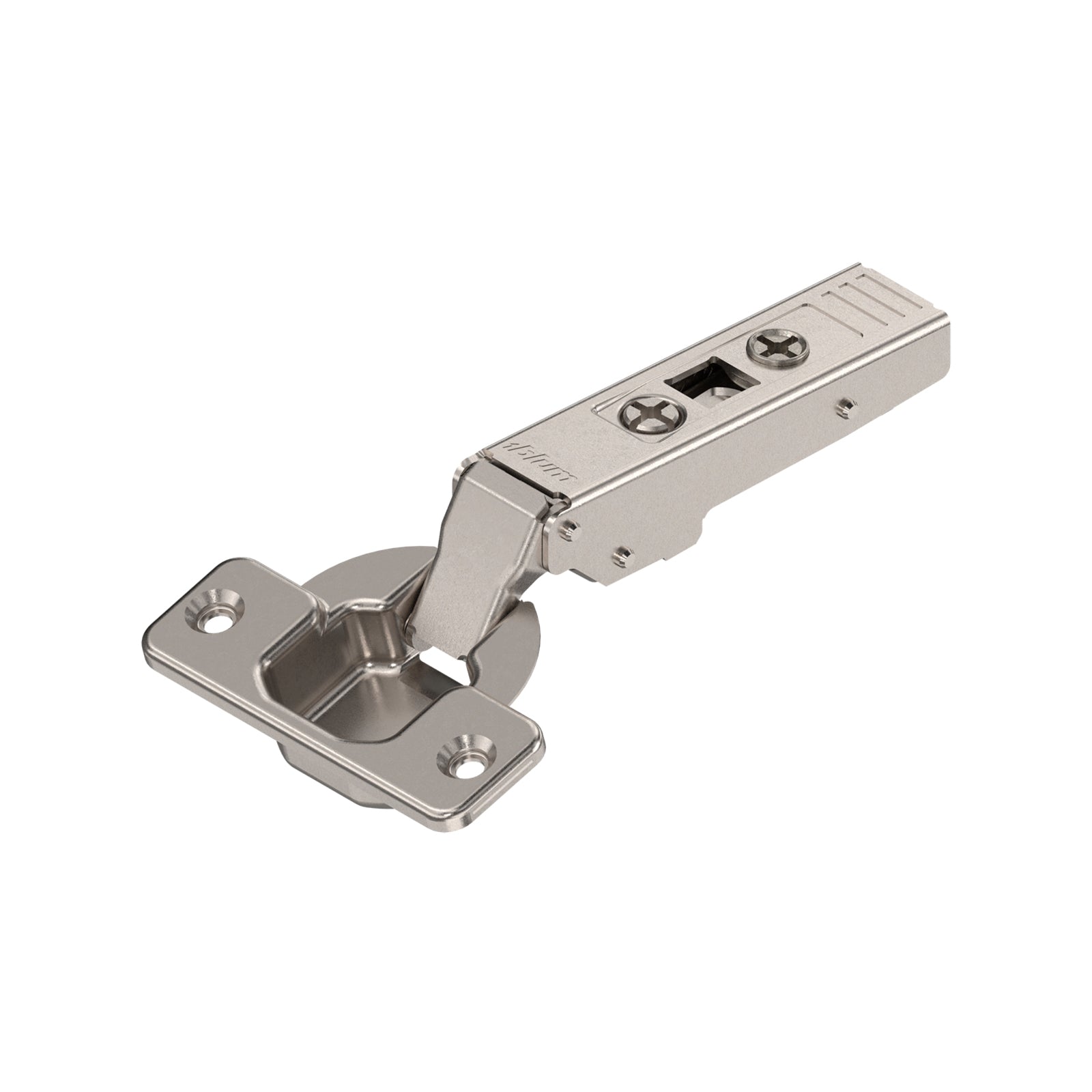 Blum 107° Full Overlay Self Close Cabinet Hinge - 2 Pack Nickel Metal