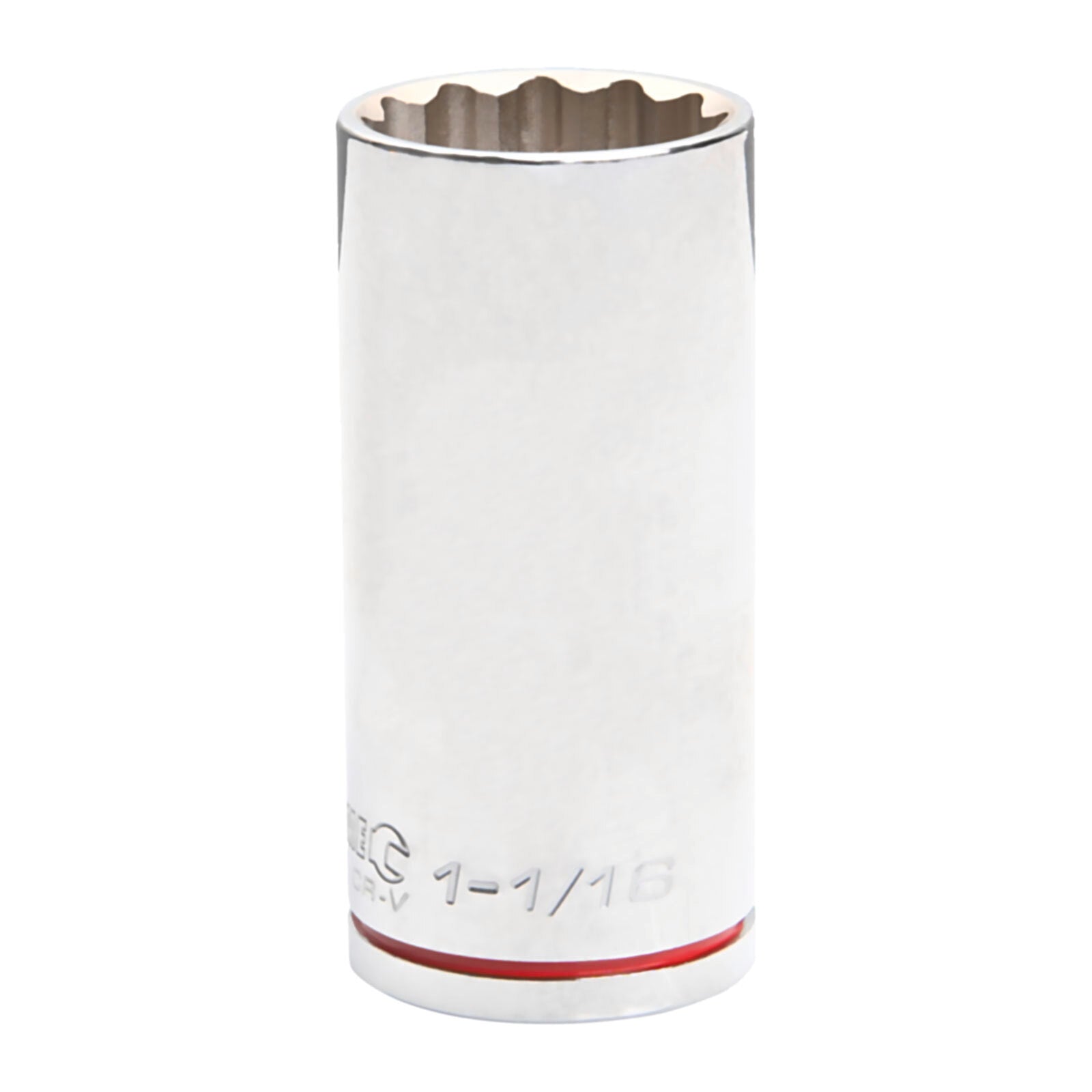 Kincrome 1-1/16in 1/2in Drive Deep Socket 12 Point Chrome Vanadium