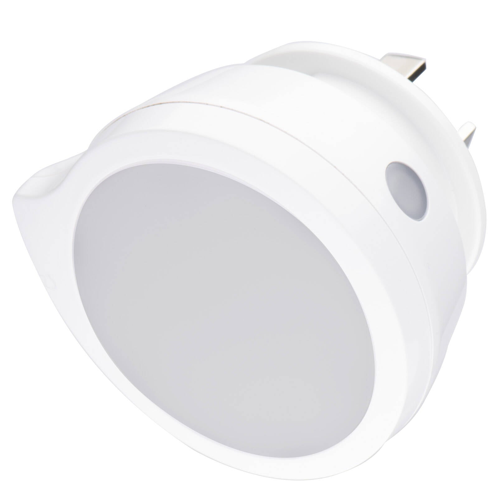 Arlec Mini Q-Shaped Auto Night Light Twin Pack White 4W Dusk to Dawn Sensor