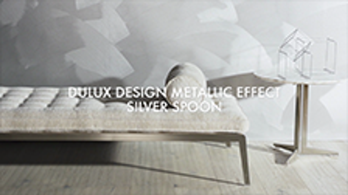 Dulux Design Metallic Effect Paint 2L Silver, Tintable Water-Based Interior