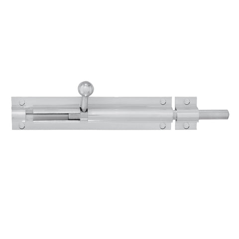 Delf Trade 9.5 x 150mm Satin Chrome Solid Brass Extended Throw Barrel Bolt