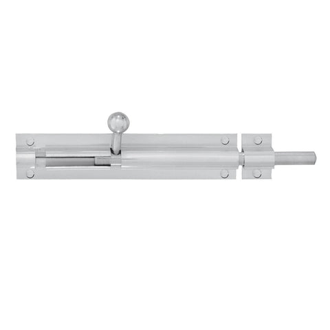 Delf Trade Barrel Bolt Extended Throw 9.5x150mm Satin Chrome Durable - SuperSaverAU - view 1