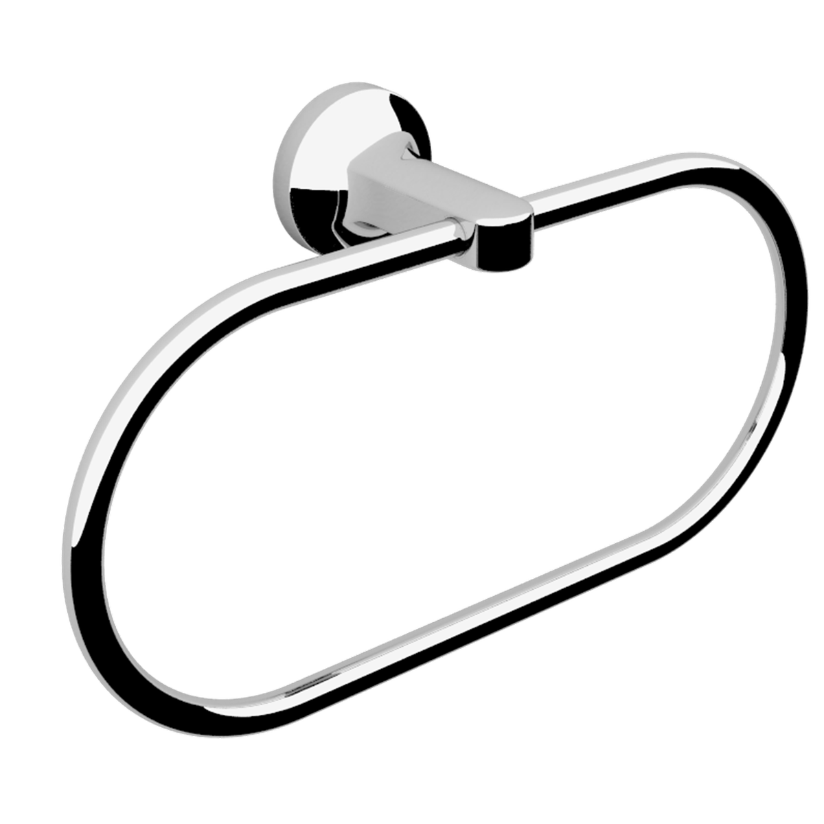 Caroma Sahara Hand Towel Ring - Brass - Chrome Finish - Easy Install - SuperSaverAU - view 1