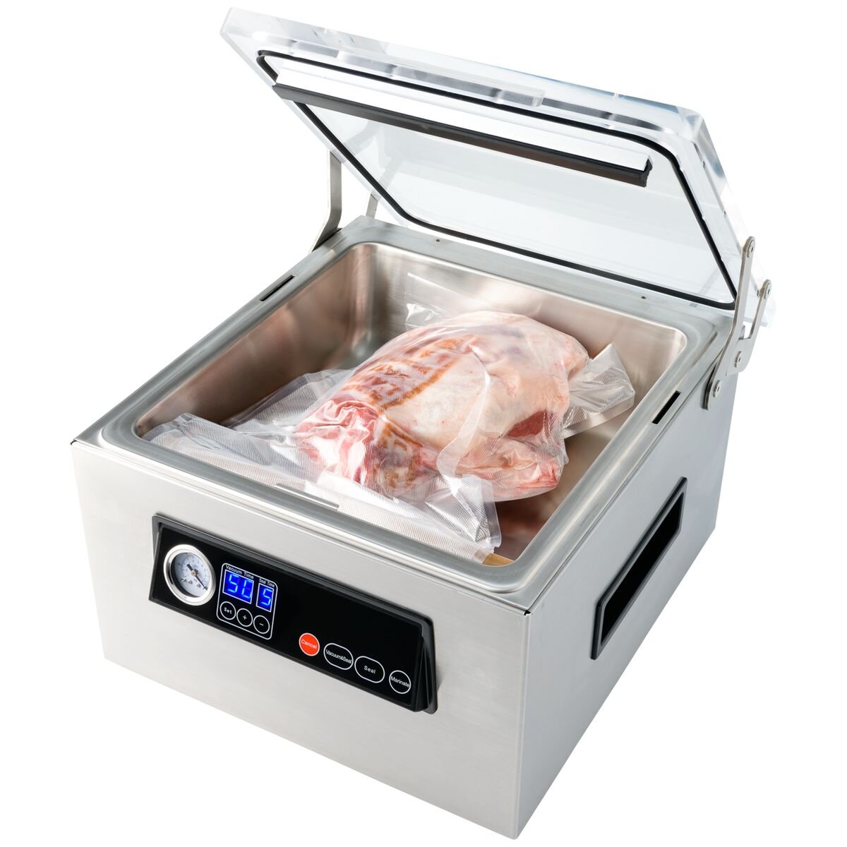 Proline 8L Chamber Vacuum Sealer - Stainless Steel - Oil Free Quad Pump - Progressive Dual Seal - VS-CH2