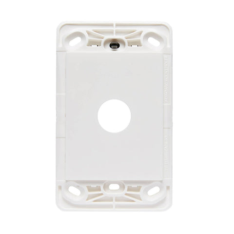 HPM Vivo White 1 Gang Wall Switch Grid Plate - 118mm x 85mm - Easy Install - SuperSaverAU - view 1