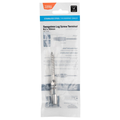 Taskmaster 316 Stainless Steel Swageless Lag Screw Wire Terminal