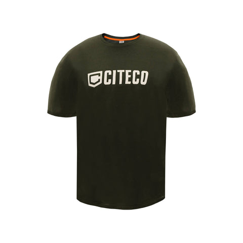 Citeco Khaki Tee - Cotton Polyester Crew Neck, Men's 2XL