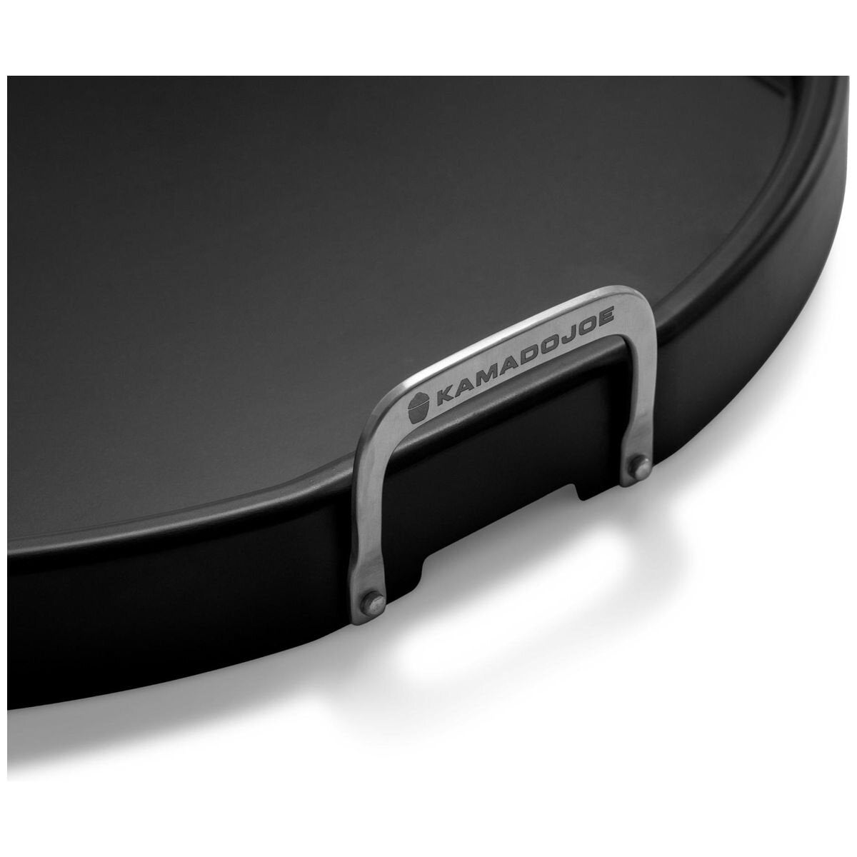 Kamado Joe Karbon Steel griddle for Classic Joe - pre-seasoned carbon steel flat-top, black - KJ15094522