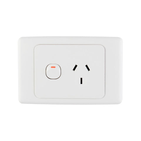 Deta Single Power Point - 10Amp - Polycarbonate - Standard Outlet - SuperSaverAU - view 1