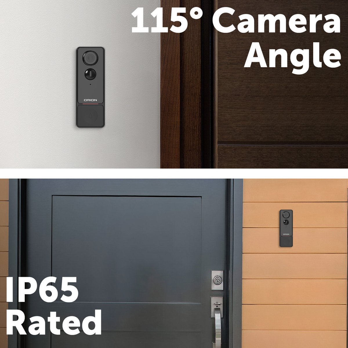 Orion Grid Connect Smart Rechargeable Video Doorbell Camera - 2K HD - Two-Way Audio - Motion Detection - IP65 Weather Resistant - SuperSaverAU - view 5