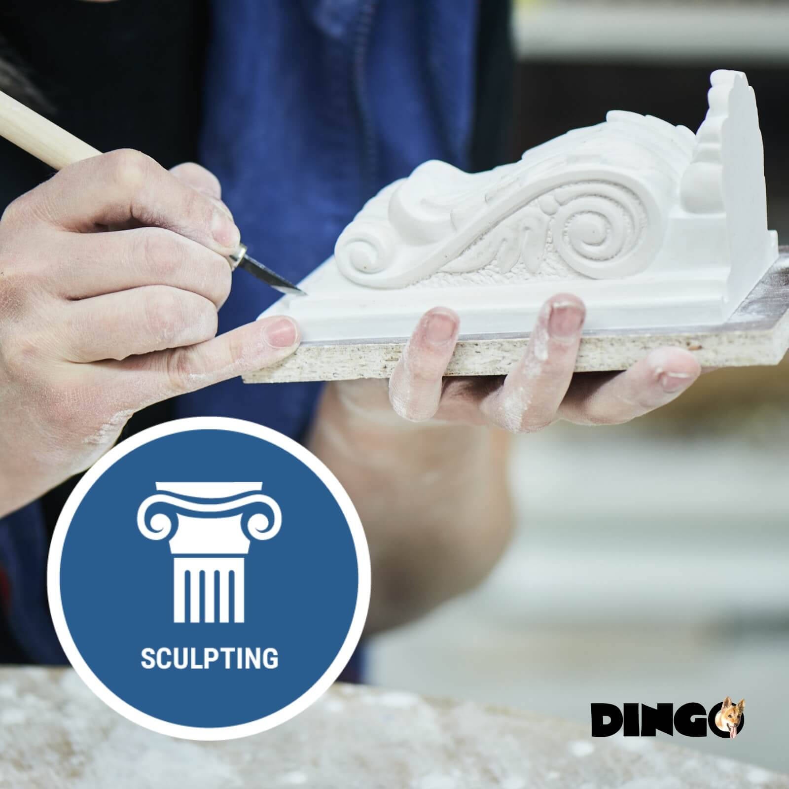 Dingo Plaster Of Paris 2.5kg White Casting & Moulding Plaster