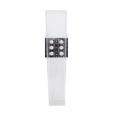 Nylex 150mm Rain Gauge, Clear Plastic, Wall or Fence Mount, 1mm Graduations