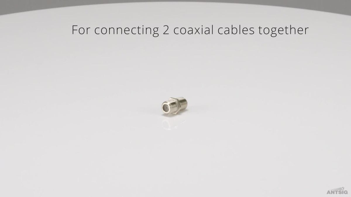 Antsig F81 Inline Joiner F Connector - 5mm x 20mm - Coaxial Cable Extension - SuperSaverAU - view 5