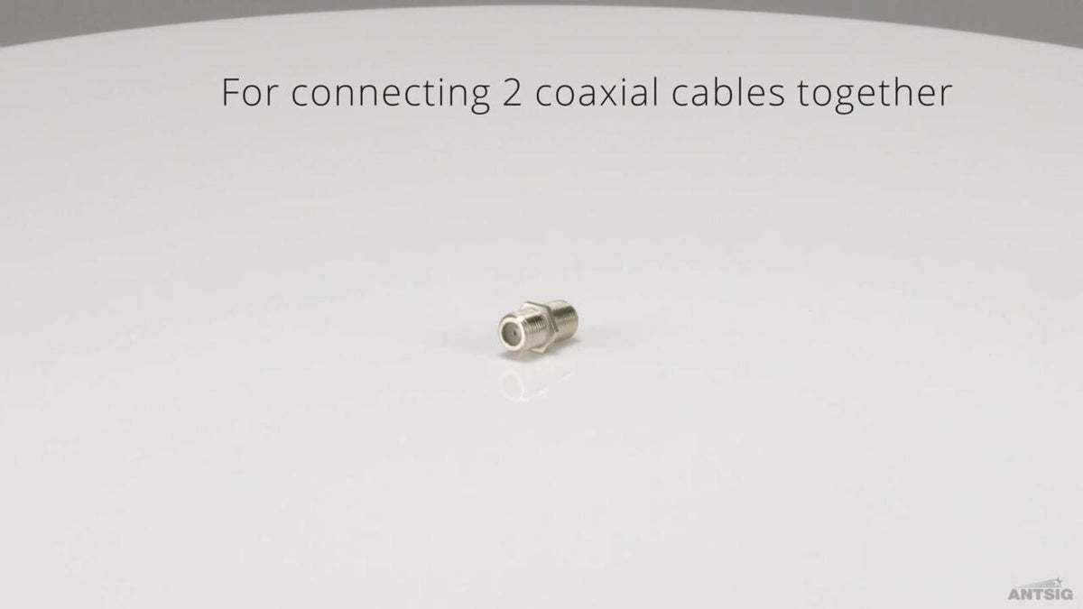 Antsig F81 Inline Joiner F Connector Nickel Plated AP042