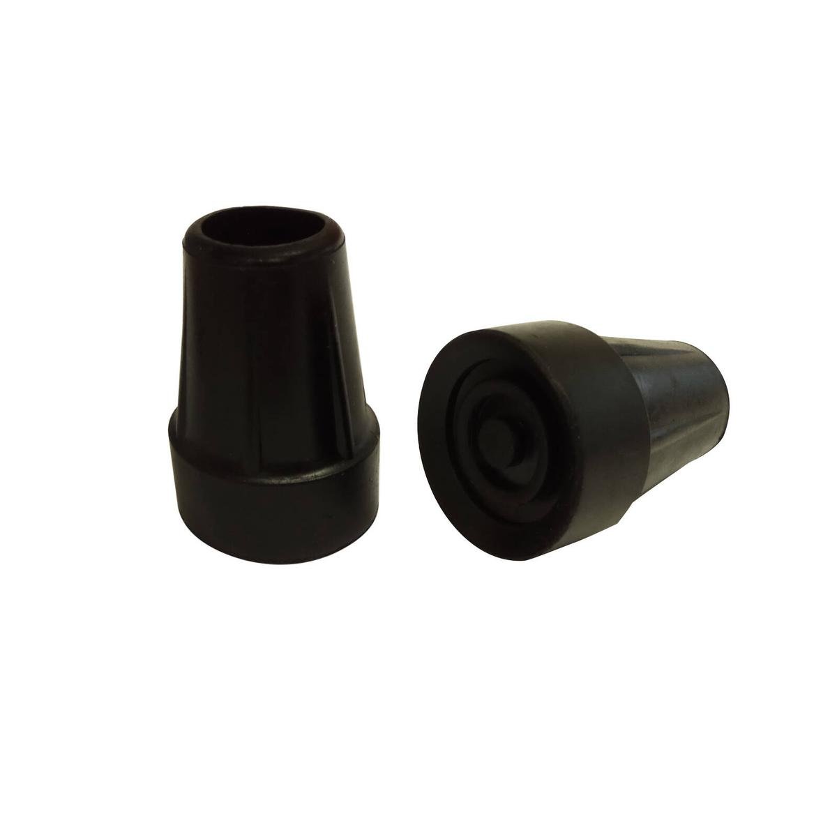 Surface Gard Black Rubber Crutch Tip 2 Pack - Durable Replacement Tips - SuperSaverAU - view 1