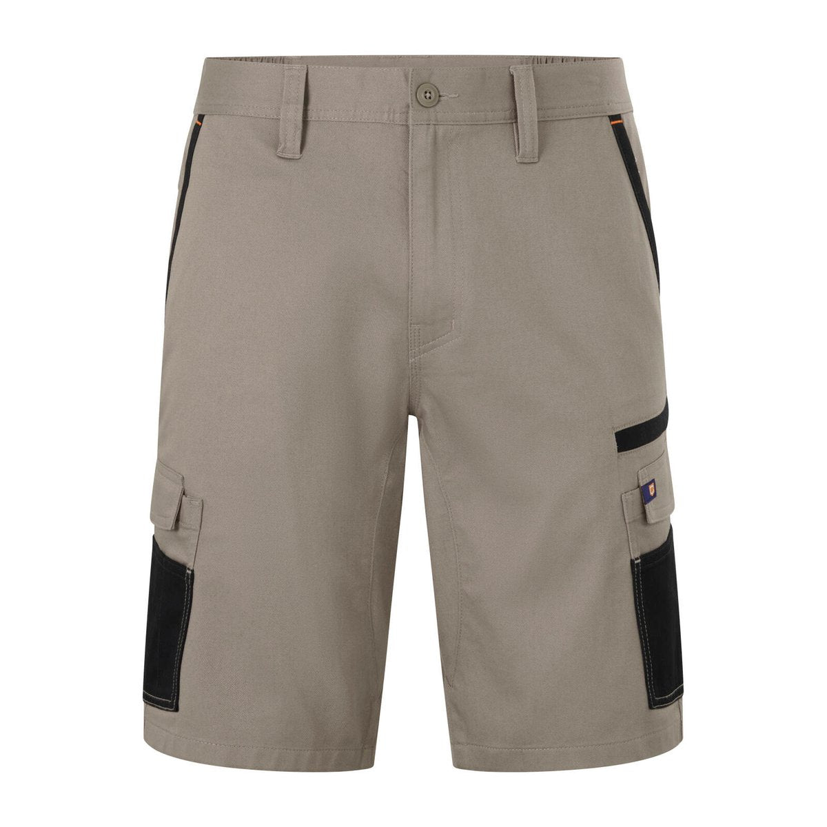 Citeco Men's Khaki Cotton Stretch Cargo Mid Shorts - Size 92R