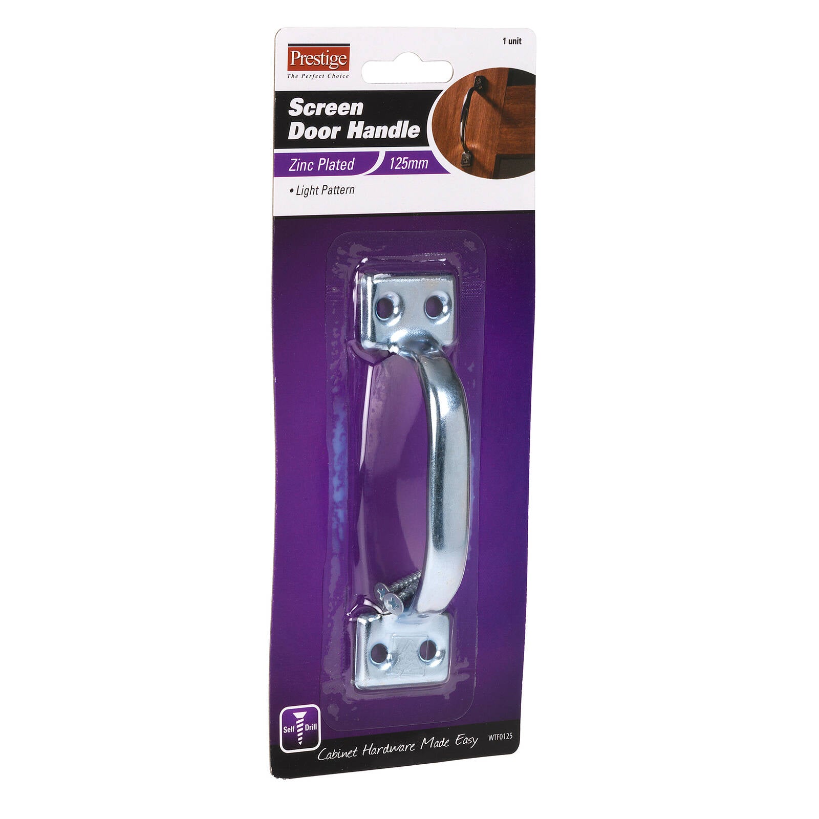 Prestige 105mm Zinc Plated Screen Door Handle Zinc Alloy