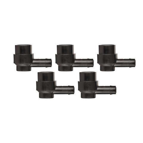 Pope Barbed Female Threaded Elbow 13 x 15mm Polypropylene 5 Pack - SuperSaverAU - view 1