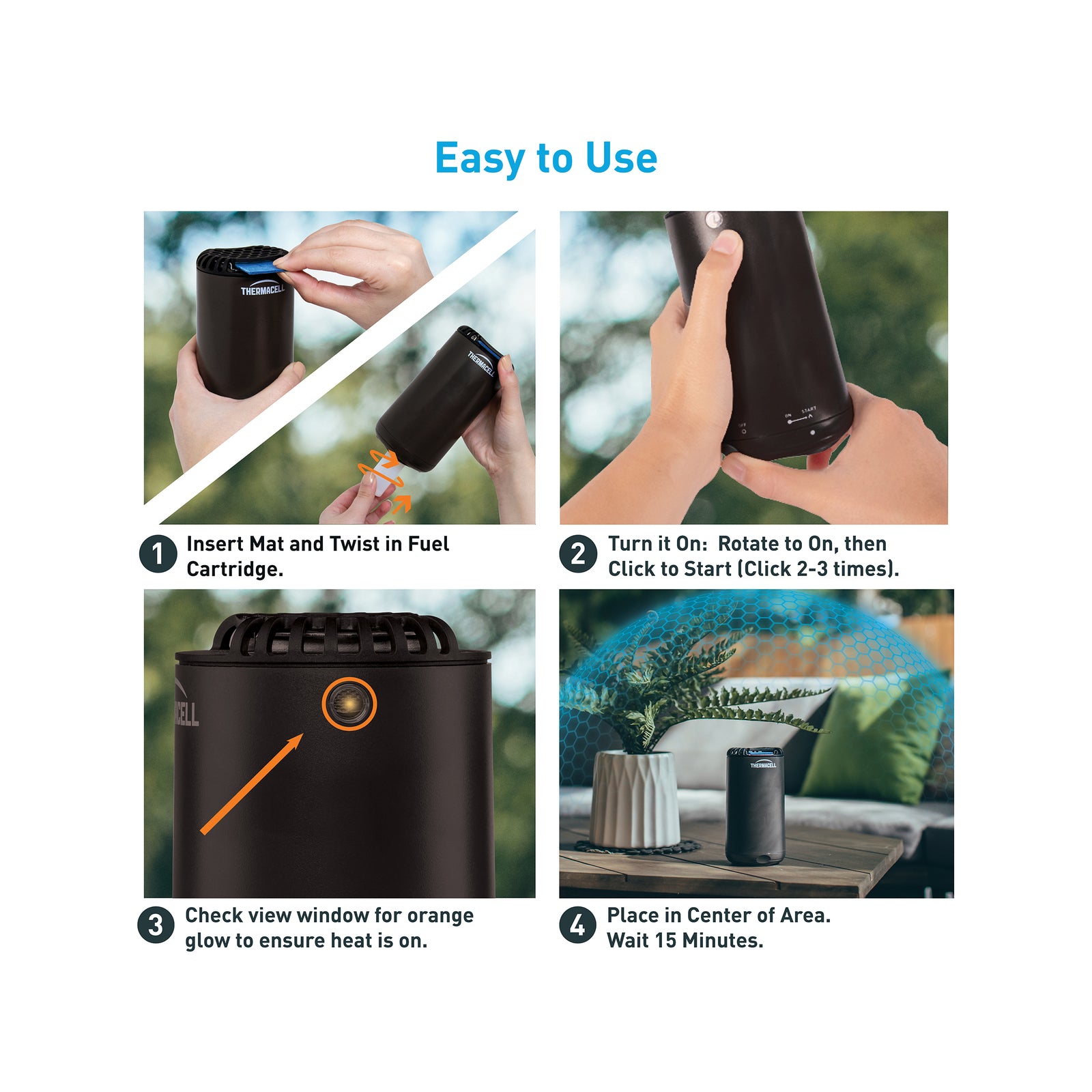 Thermacell Graphite Mini Halo Insect Repeller