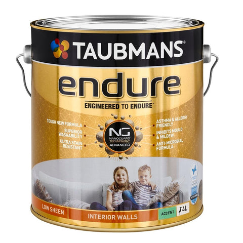 Taubmans 4L Accent Low Sheen Endure Interior Walls Paint - 4L - Stain Resistant - Low Odour - SuperSaverAU - view 1