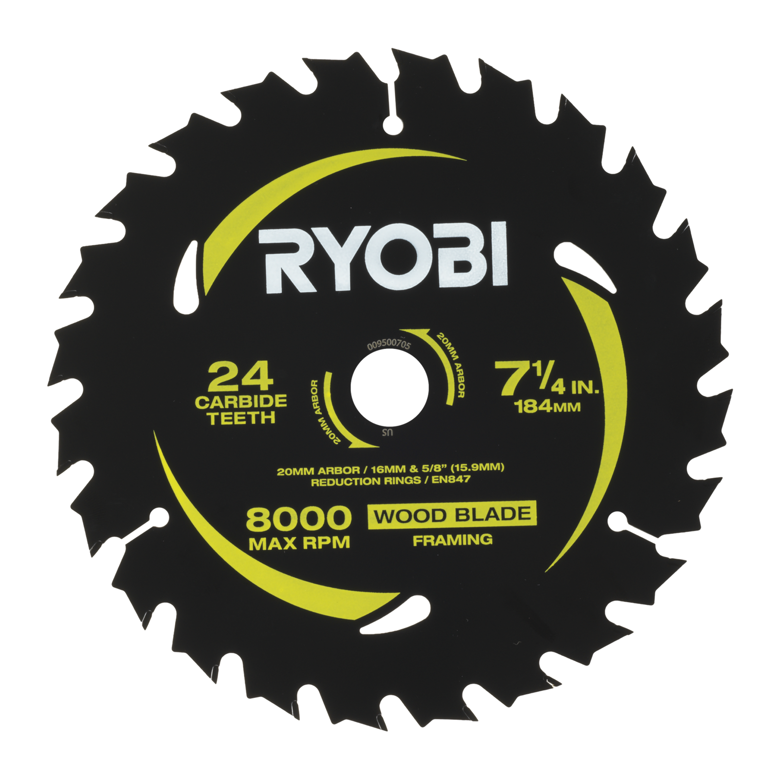Ryobi 184mm 24T and 40T Circular Saw Blade 2 Pack RCSB1842S