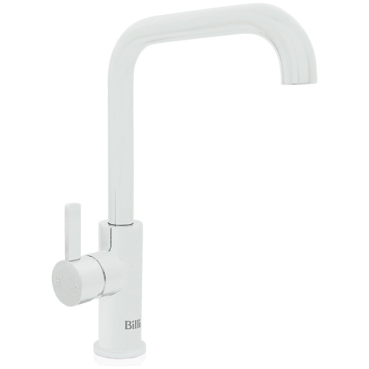 Billi Home Square Neck Gooseneck Mixer Tap - Matte White Finish - 6 Star WELS Rating - 4.5L/min - 991700SMW