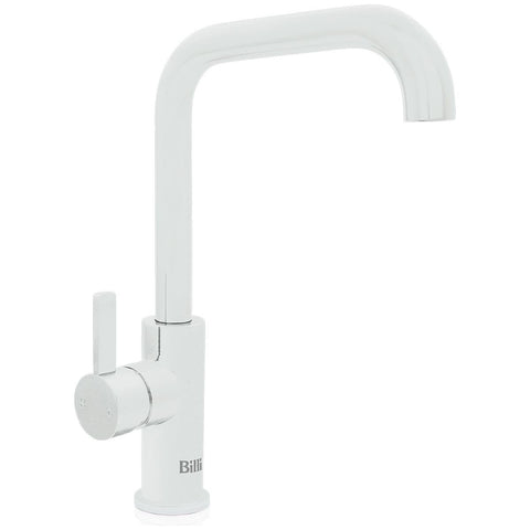 Billi Home Square Neck Gooseneck Mixer Tap - Matte White Finish - 6 Star WELS Rating - 4.5L/min - 991700SMW