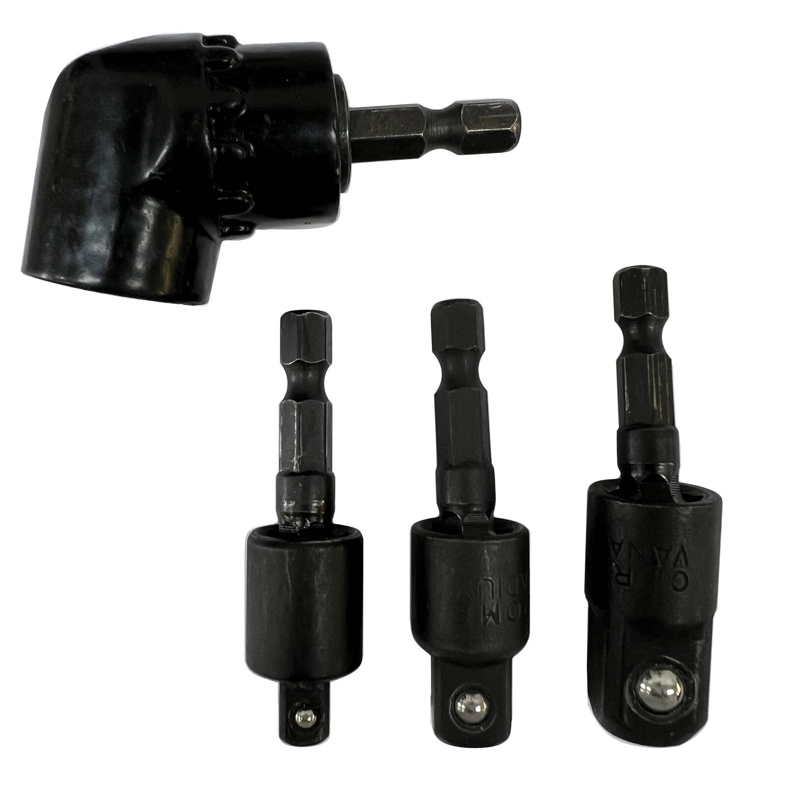 Ultra Tuff 105-Degree Black Angle Bit Driver & Adjustable Socket Adaptor Kit