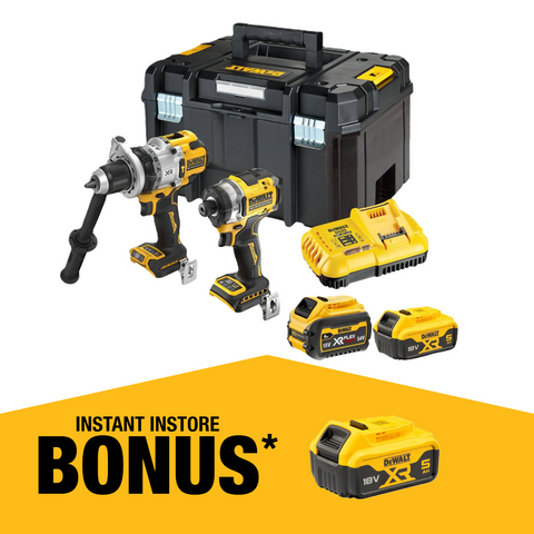 Dewalt 18V XR Hammer Drill & Impact Driver Combo Kit - 2 Piece - 5.0/6.0Ah - SuperSaverAU - view 1