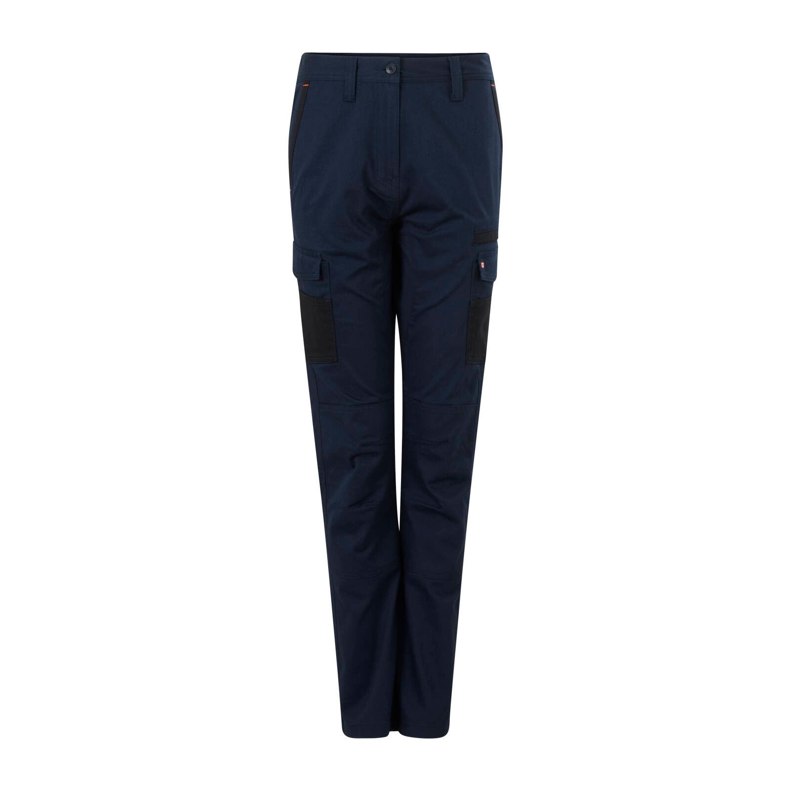 Citeco Women's Navy Cargo Pant - Cotton Stretch Twill, Size 8