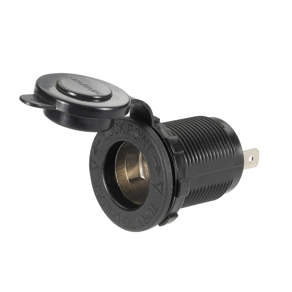 Narva 12/24V 20/10A Black Heavy-Duty Accessory Socket 81026BL