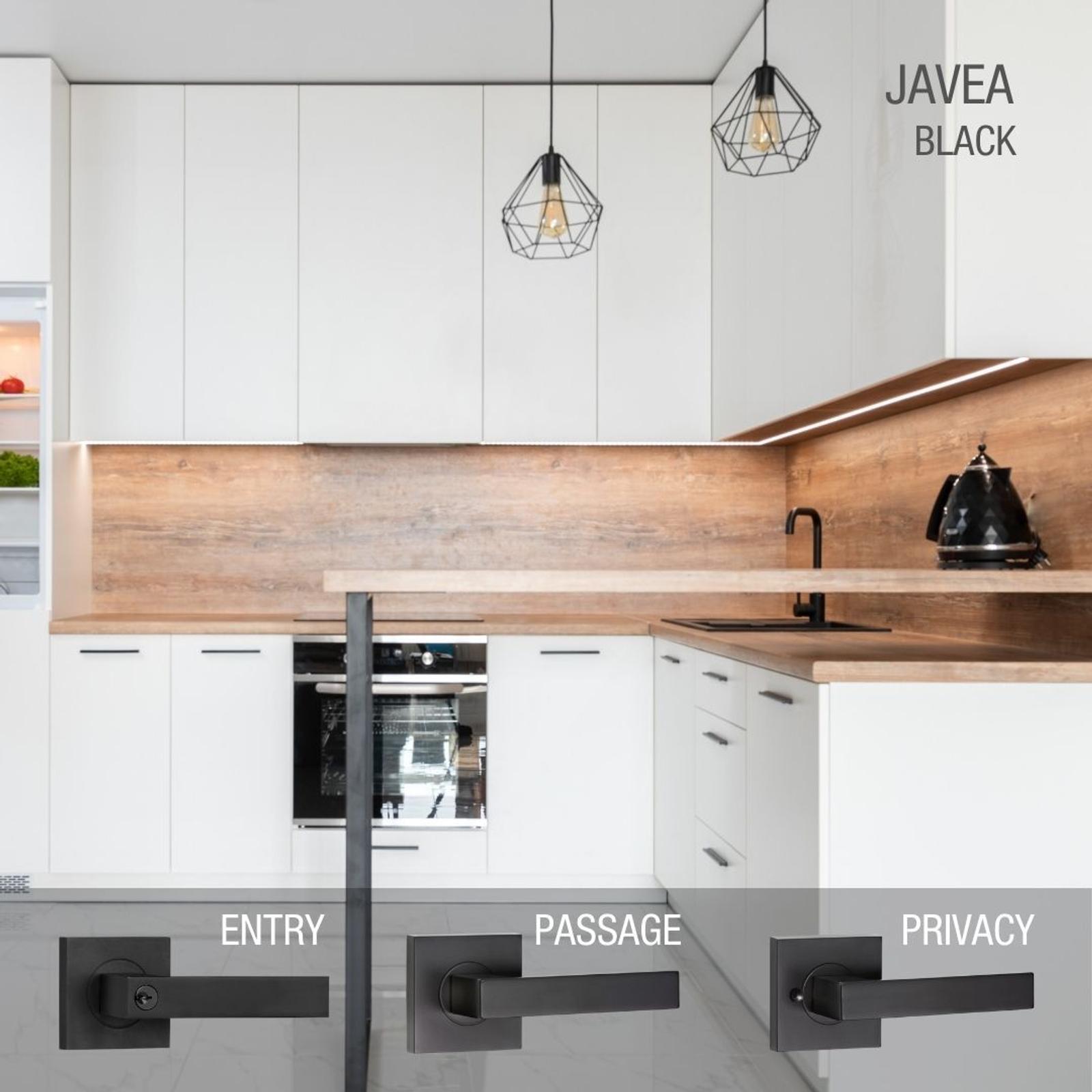 Lemaar Javea Lever Passage Set Black