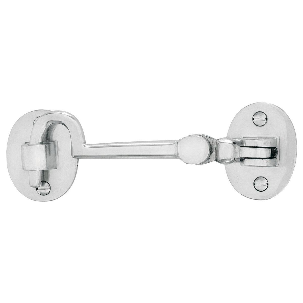 Delf Silent Pattern Cabin Hook 125mm Satin Chrome - Solid Brass