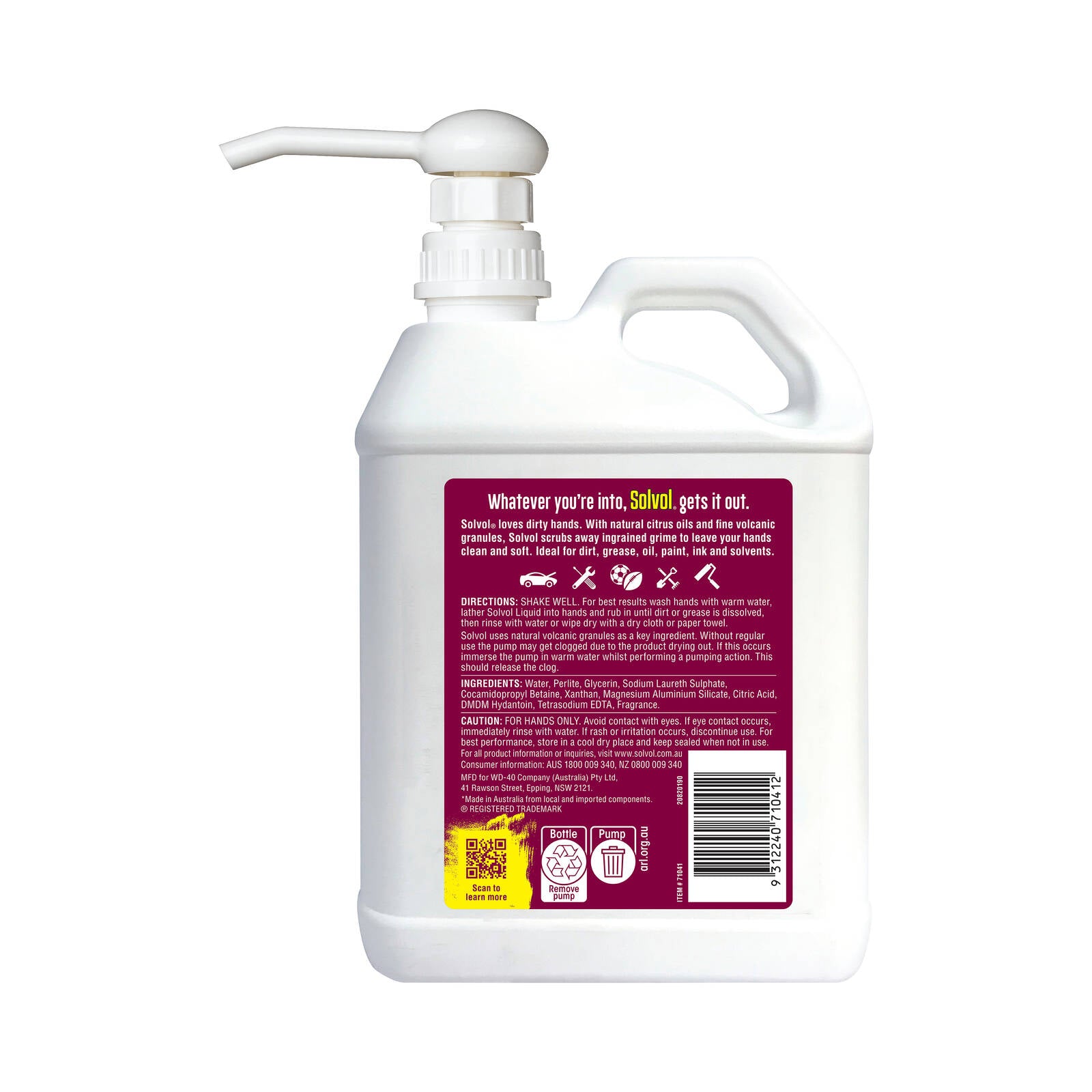 Solvol Liquid Soap Hand Cleaner 2L