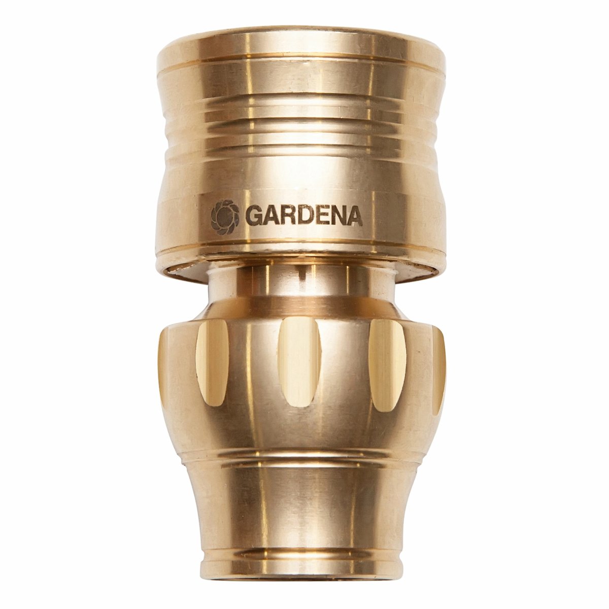 GARDENA 13mm Brass Hose Connector - Solid Non-Corrosive Brass Fitting