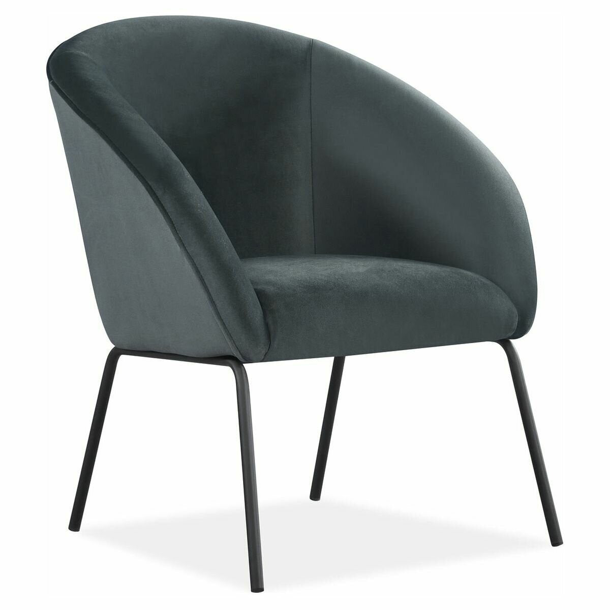 Ostro Furniture Austinmer Accent Chair - Charcoal Polyester, Steel Frame, Foam Seat - WA0920BCHAR