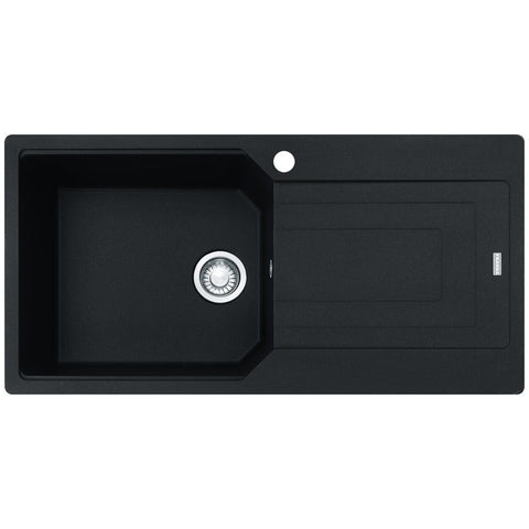 Franke Urban 1000mm topmount sink with right hand drainer - Onyx Fragranite, 43L bowl - UBG611-100ONRHD
