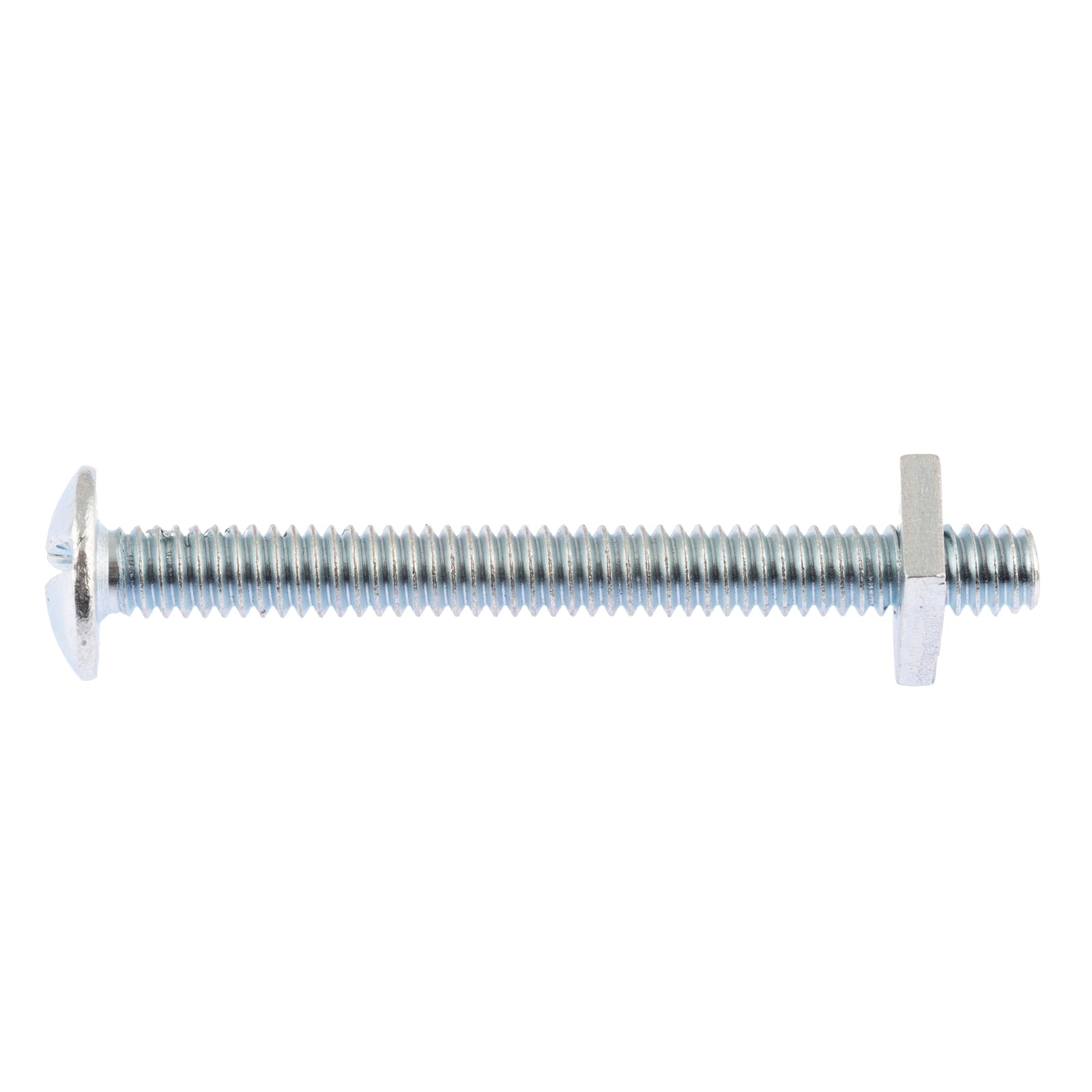 Zenith 1/4" x 60mm Zinc Plated Mushroom Head Bolts and Nuts - 25 Pack