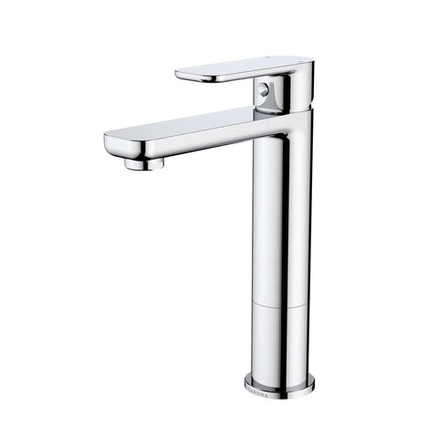 Caroma Chrome Luna Mid Basin Mixer - Lead Free Brass - 50mm x 232mm - SuperSaverAU - view 1