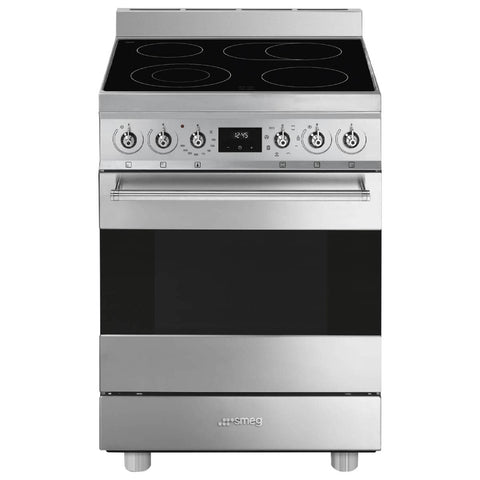 Smeg 60cm Classic Freestanding Cooker - Stainless Steel, 79L Oven, Eight Functions - CS6CMXA2