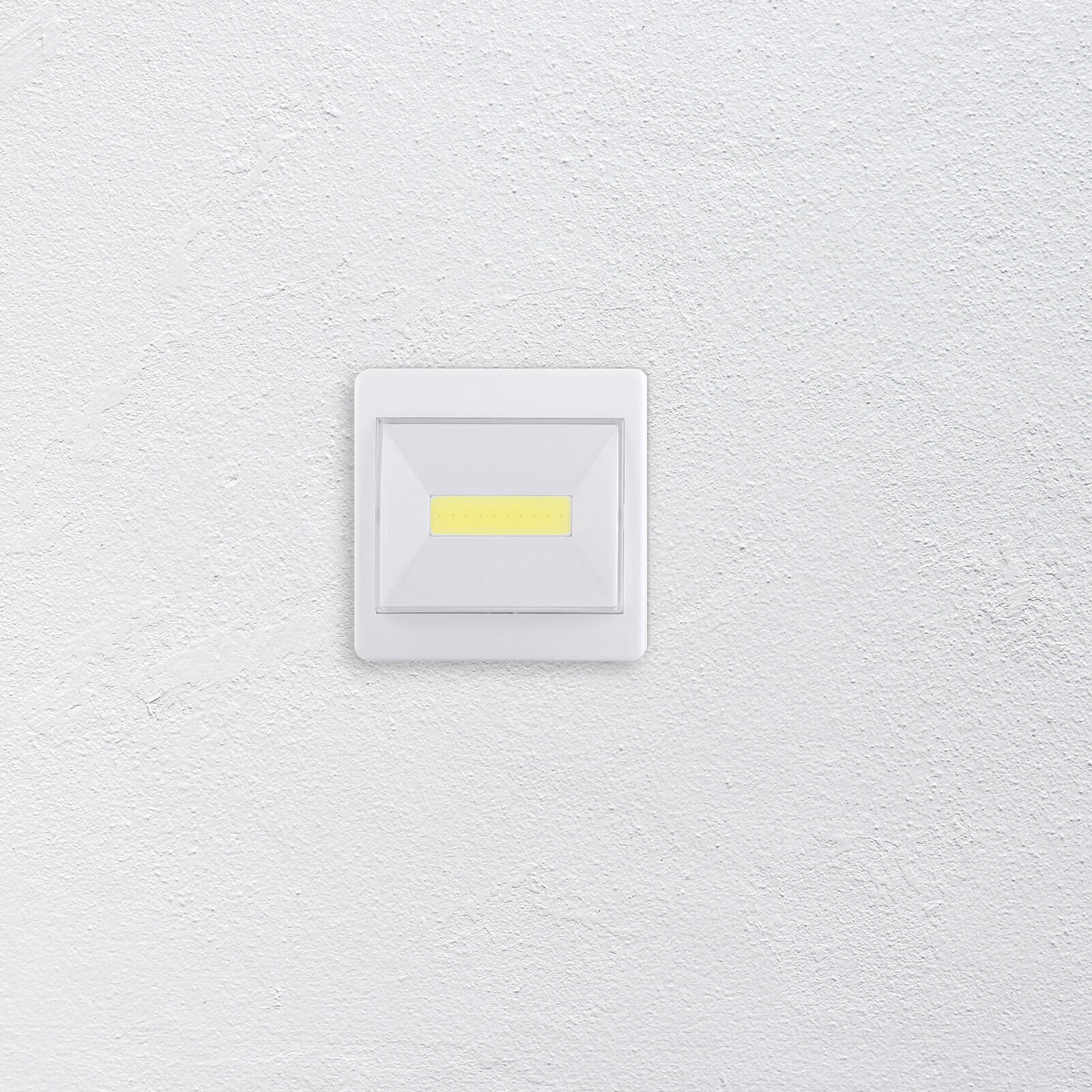 Click LED Light Switch - White Battery Powered AWSL1