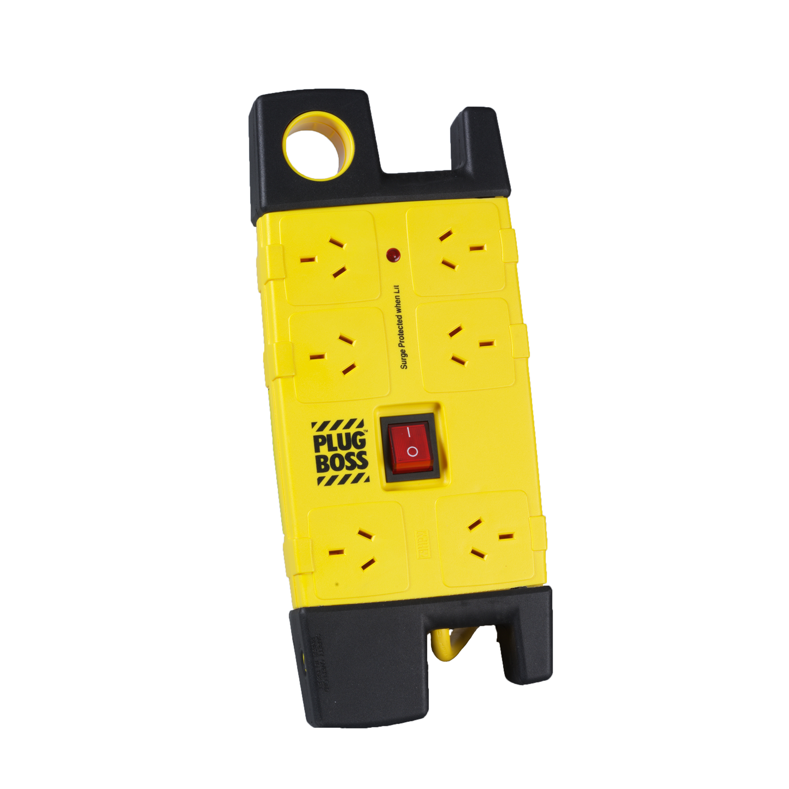 HPM PlusBoss 6 Outlet Surge Protected Powerboard - 3.1m Lead, Master Switch, 350J D105PBOSSPA6