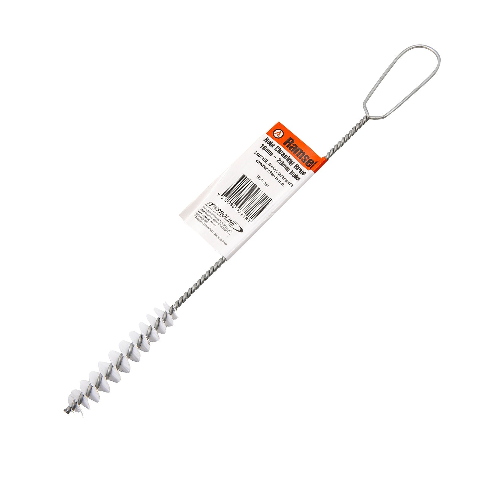 Ramset 20mm x 300mm Hole Cleaning Brush, Polypropylene and Steel