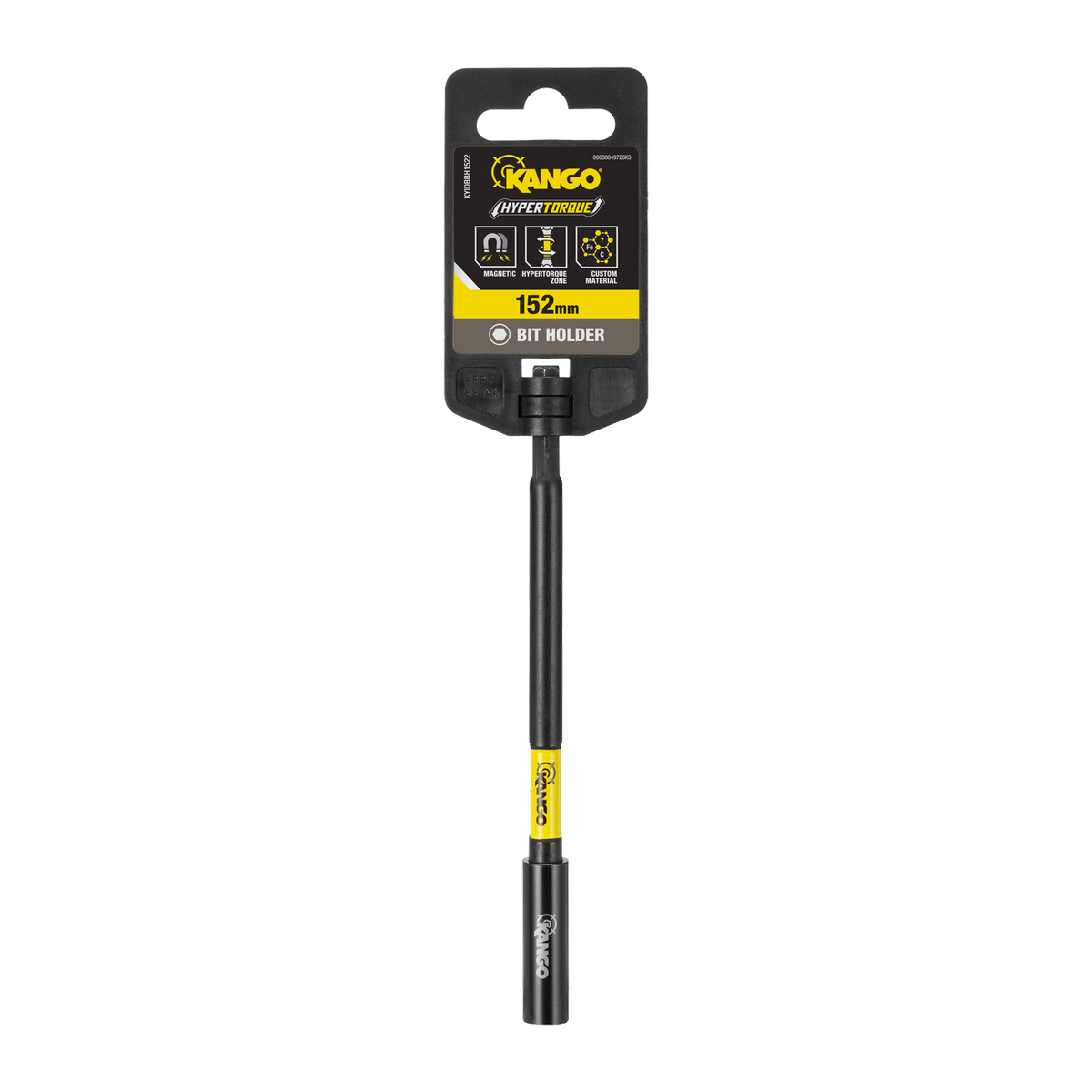 Kango 152mm Hypertorque Impact Magnetic Bit Holder - 1/4" Hex, Holds 25mm Insert Bits