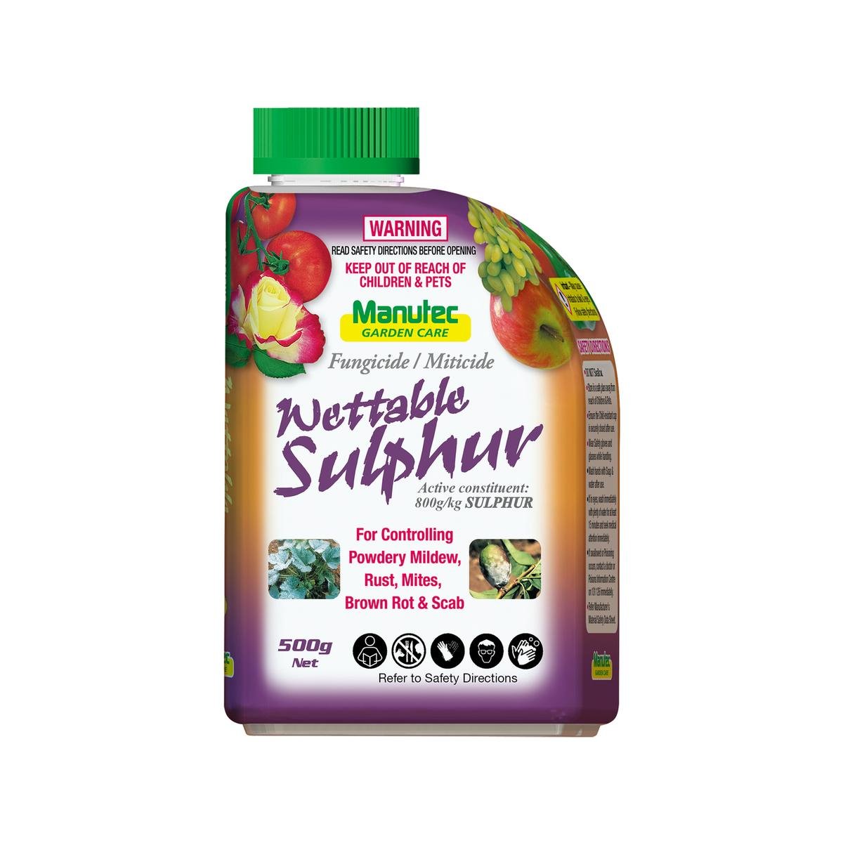 Manutec 500g Wettable Sulphur Soluble Powder