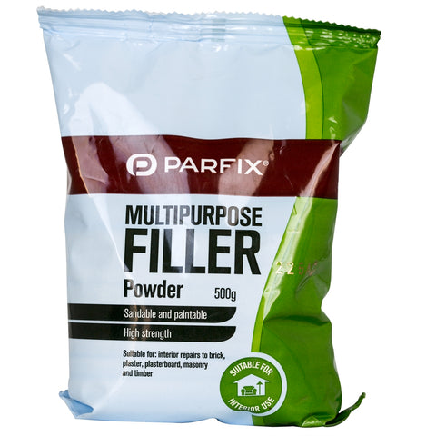 Parfix Multipurpose Filler Powder 500g White Sandable Paintable Interior