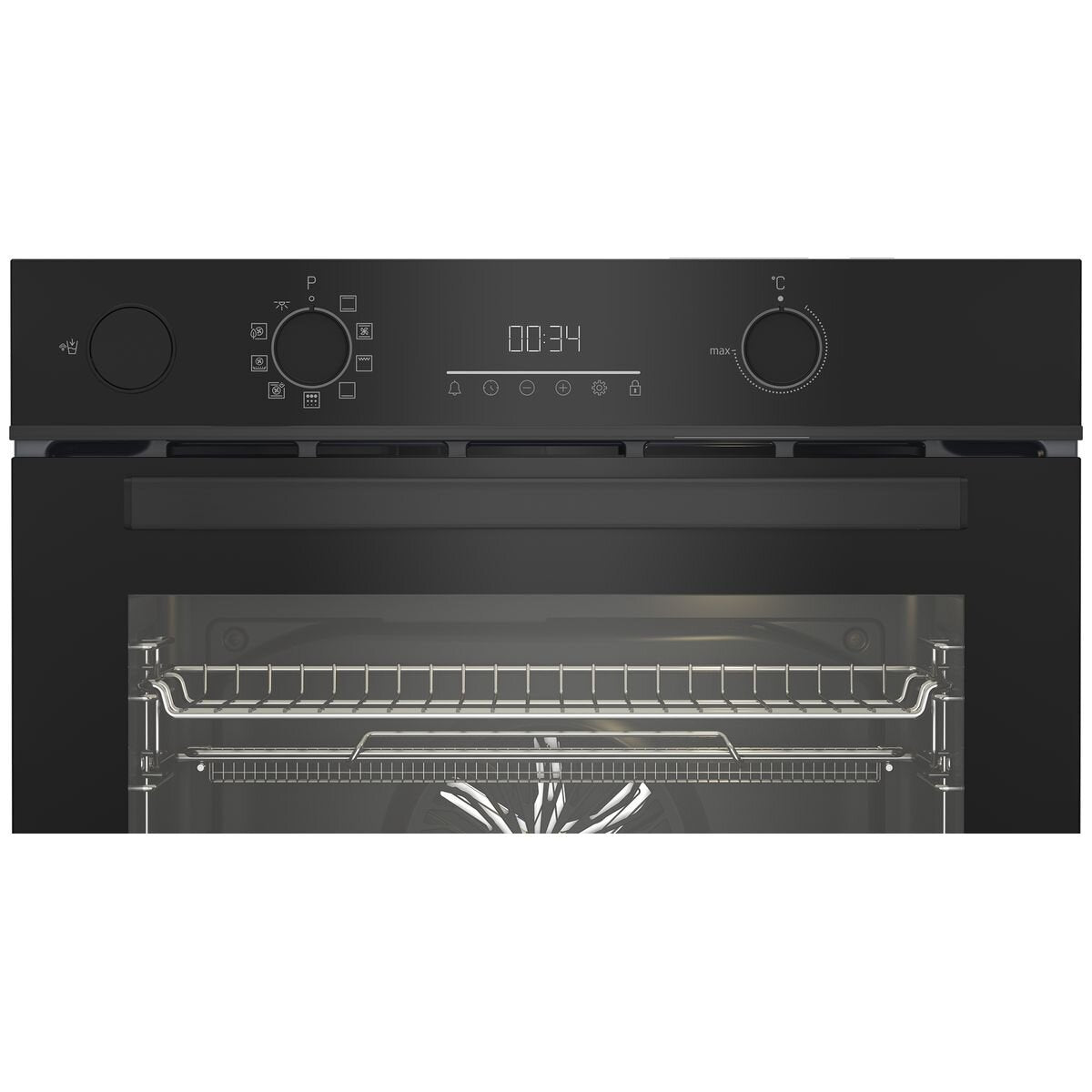 Beko 60cm Built-In Oven - Airfry, SteamAssist, Pyrolytic Cleaning, Meat Probe - BBO6851PSDX