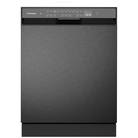 Westinghouse 60cm Underbench Dishwasher 15 Place Settings - Dark Stainless Steel, 10 Programs - WSU6608KXC